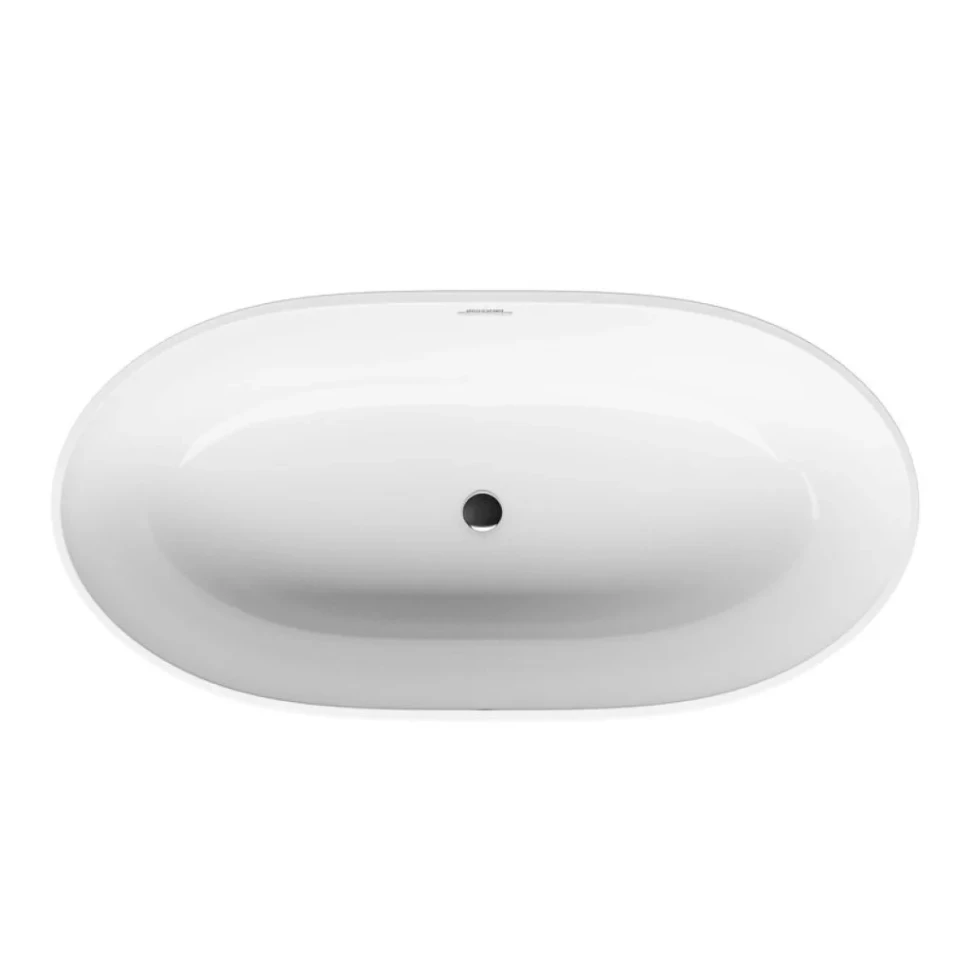 Акриловая ванна Grossman Classic GR-2603 170x80 см, отдельностоящая, белая, овальная, с донным клапаном
