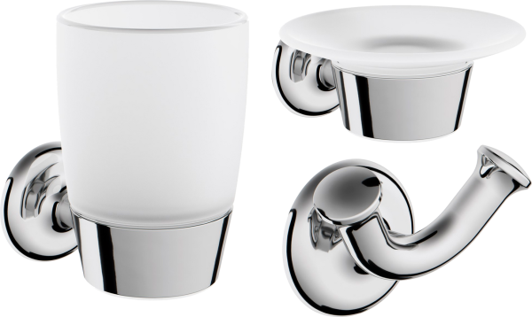 Набор Мыльница AM.PM Like A8034200 + Стакан A8034300 + Крючок A8035600