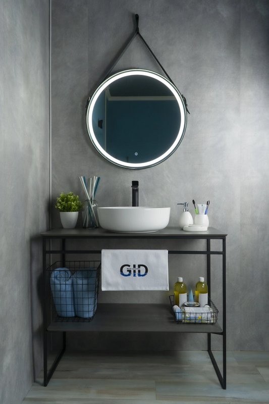 Накладная раковина GID Esfera D1315 42 глянцевая белая, круглая, фаянс