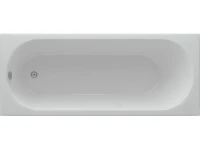 Акриловая ванна AQUATEK Оберон OBR160-0000026 160x70 см, пристенная, белая, с каркасом, с экраном, со сливом-переливом