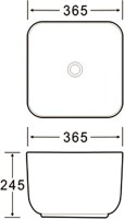 Накладная раковина SantiLine SL-1111MP персиковая матовая