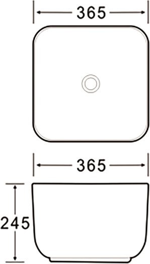 Накладная раковина SantiLine SL-1111MP персиковая матовая