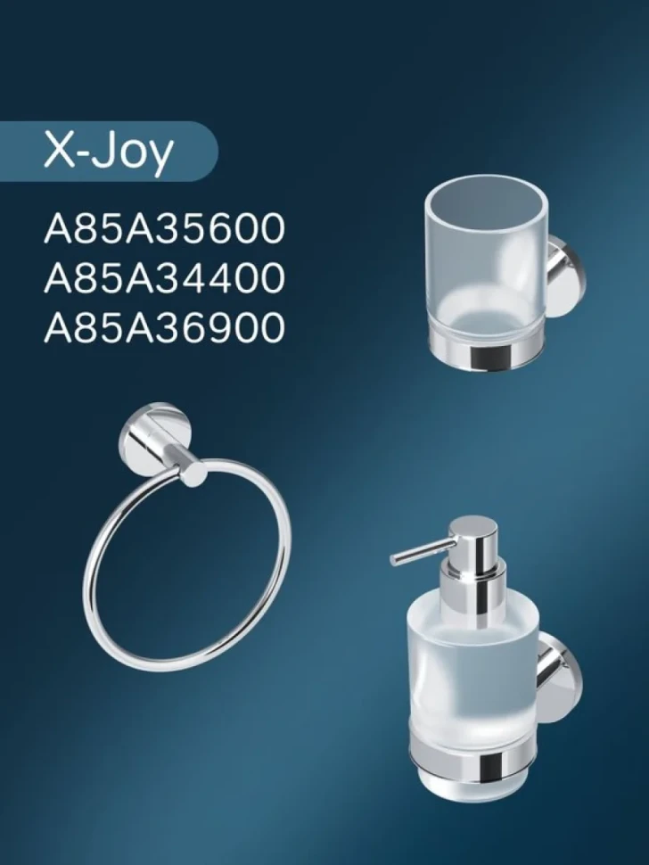 Крючок AM.PM X-Joy A85A35600 хром, на шурупах