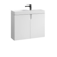 Тумба под раковину без столешницы Belux Даллас 70 подвесная, белая глянцевая