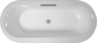 Чугунная ванна Jacob Delafon Volute 180x80 см, встраиваемая, овальная, на ножках, со сливом-переливом