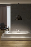 Чугунная ванна Jacob Delafon Volute 180x80 см, встраиваемая, овальная, на ножках, со сливом-переливом
