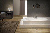 Чугунная ванна Jacob Delafon Volute 180x80 см, встраиваемая, овальная, на ножках, со сливом-переливом