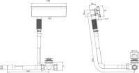 Чугунная ванна Jacob Delafon Volute 180x80 см, встраиваемая, овальная, на ножках, со сливом-переливом