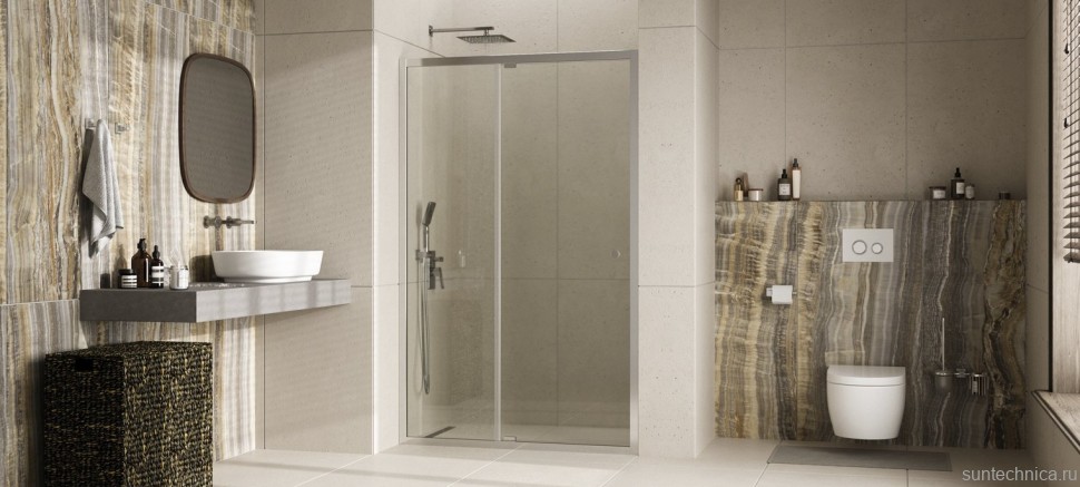 Душевая дверь в нишу Wasserkraft Aula 11P13 110 см