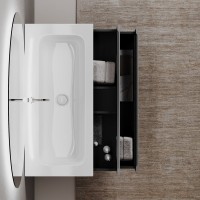 Тумба с раковиной Sancos Folk 80 grey soft