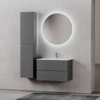 Тумба с раковиной Sancos Folk 80 grey soft