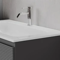 Тумба с раковиной Sancos Folk 80 grey soft