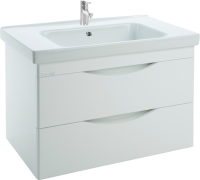 Тумба с раковиной Bellezza Санриса 100 подвесная, белая