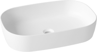 Комплект Накладная раковина Lavinia Boho Bathroom Sink Slim 33311003 + Донный клапан Wellsee Drainage System 182138000 матовый белый + Сифон 182108000 белый