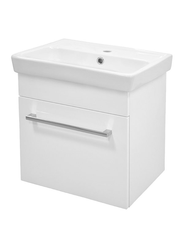 Тумба под раковину AQUATON Поль 50 белый 1A263701PF010
