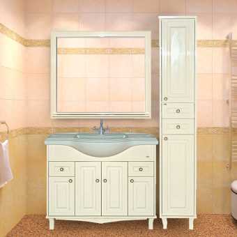 Мебель для ванной Misty Шармель 105 светло-бежевая эмаль