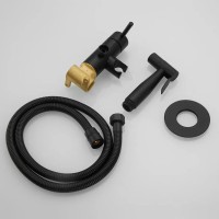 Гигиенический душ Shevanik S147H со смесителем, черный, С ВНУТРЕННЕЙ ЧАСТЬЮ