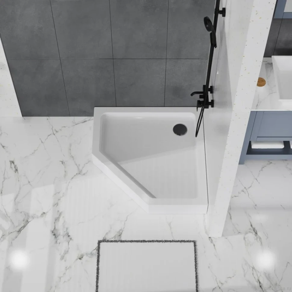 Поддон для душа BelBagno TRAY-BB-P-90-15-W