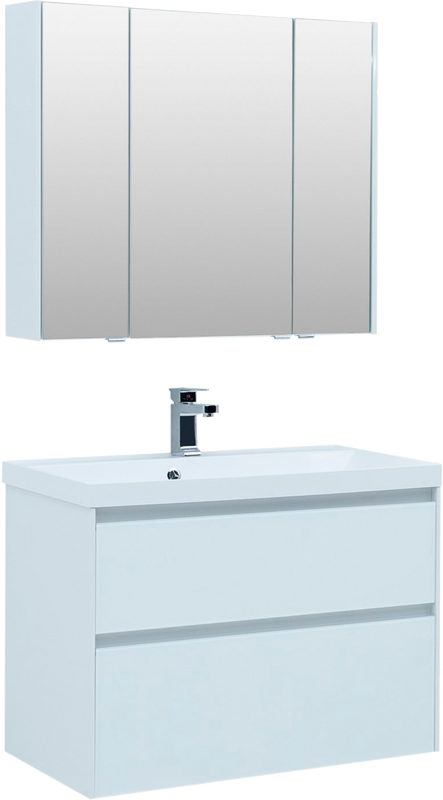 Мебель для ванной комнаты Aquanet Гласс 90