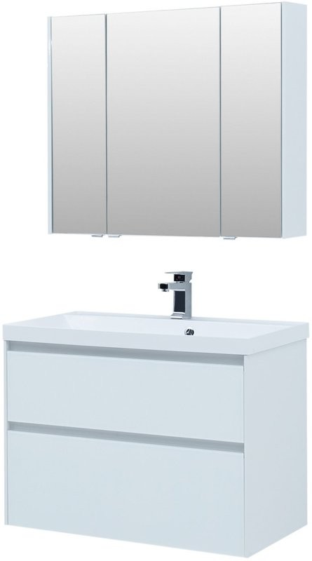 Мебель для ванной комнаты Aquanet Гласс 90