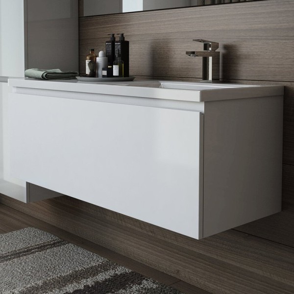 Тумба под раковину Эстет Dallas Luxe 130 подвесная, 1 ящик, R