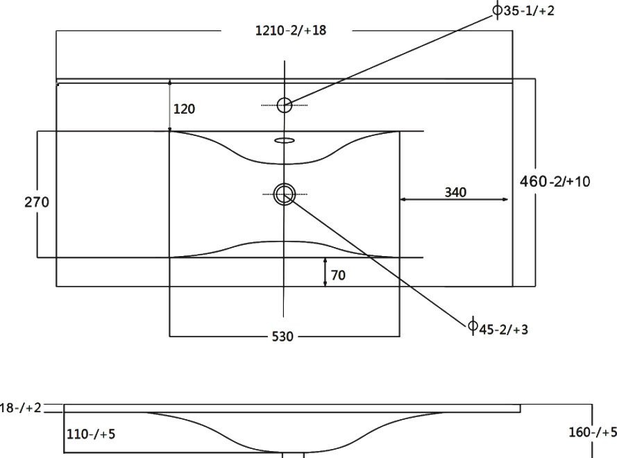 Тумба с раковиной Sanvit Рольф 120 белая