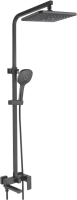 Душевая стойка Rose R2836H черная