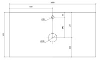 Мебель для ванной комнаты Raval Decent 100 антрацит, раковина 3050-112