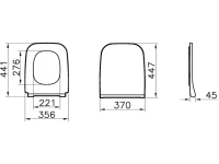 Комплект Унитаз подвесной VitrA Zentrum Square 7484B003-0075 безободковый + Крышка Integra Square 191-003-009 с микролифтом + Инсталляция TECE Base 9400413 4 в 1 с кнопкой смыва