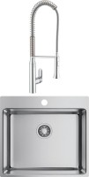 Комплект Мойка Omoikiri Amadare 55-IN + Смеситель Grohe K7 32950000 с гибким изливом