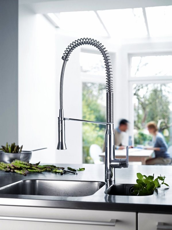 Комплект Мойка Omoikiri Amadare 55-IN + Смеситель Grohe K7 32950000 с гибким изливом
