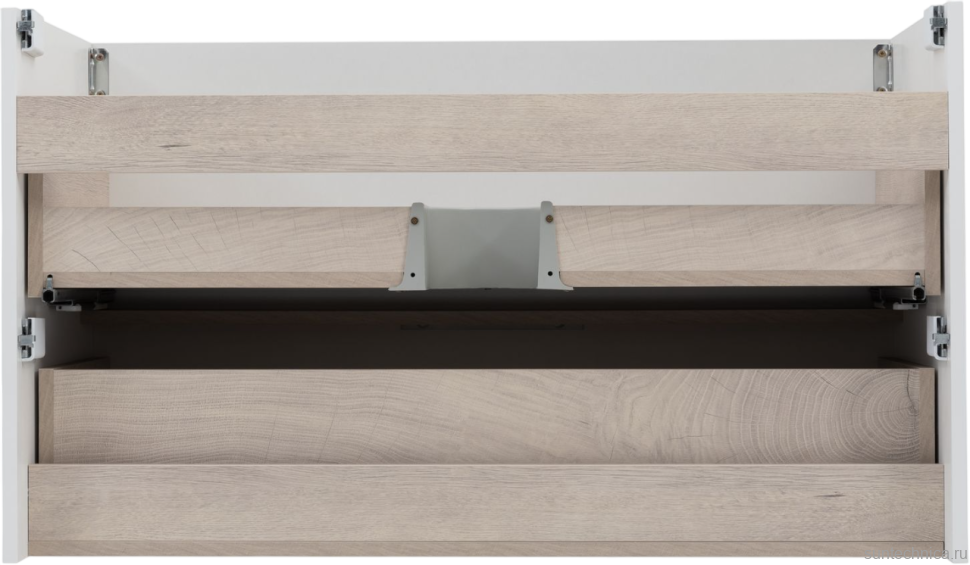 Тумба с раковиной Aquanet Ирис new 100 подвесная, 2 ящика