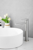 Смеситель для раковины BELZ B813 B11813-1 сатин Смеситель для раковины BELZ B813 B11813-1 сатин