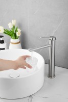 Смеситель для раковины BELZ B813 B11813-1 сатин Смеситель для раковины BELZ B813 B11813-1 сатин