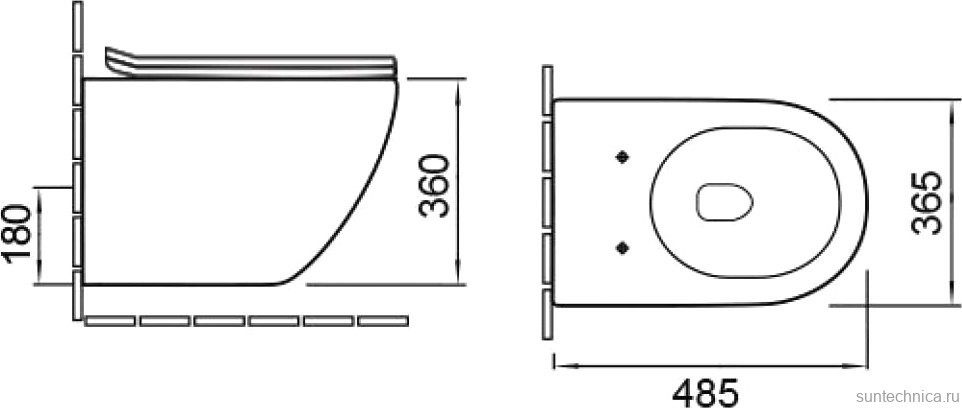 Унитаз подвесной Vincea Tornado Globo VT1-52T цвет белый, ультратонкое soft-close сиденье