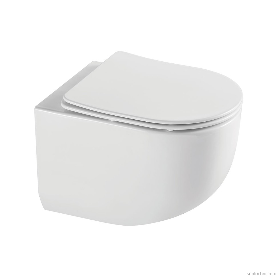 Унитаз подвесной Vincea Tornado Globo VT1-52T цвет белый, ультратонкое soft-close сиденье