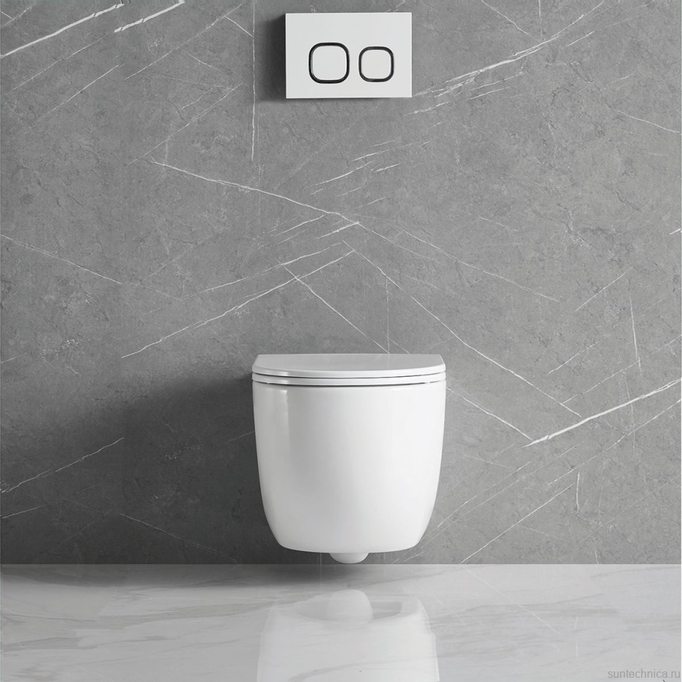 Унитаз подвесной Vincea Tornado Globo VT1-52T цвет белый, ультратонкое soft-close сиденье