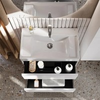 Тумба с раковиной Roca Ona 80 белая матовая Тумба с раковиной Roca Ona 80 белая матовая