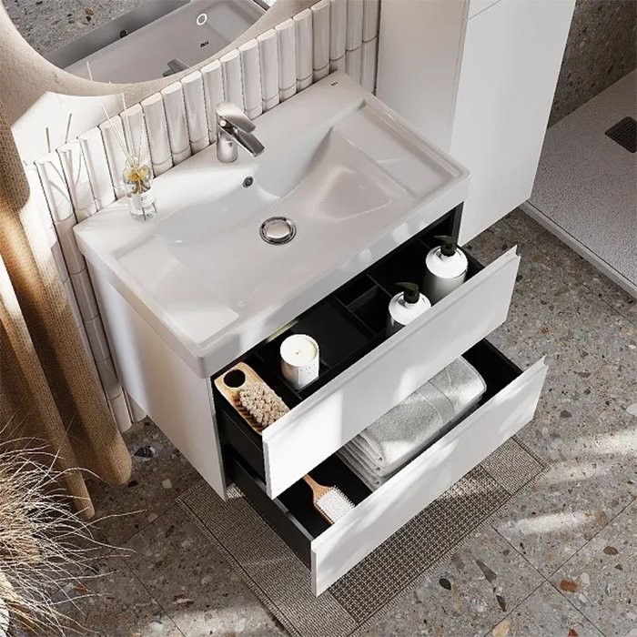 Тумба с раковиной Roca Ona 80 белая матовая