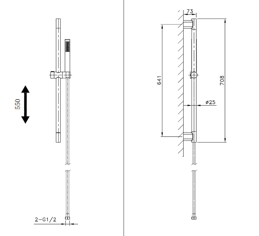 Душевой гарнитур AltroBagno Costanza 030302 Or золото