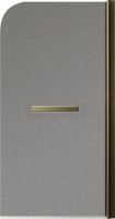 Шторка на ванну Maybahglass MGV-792-2 80x140, профиль бронза, стекло матовый графит