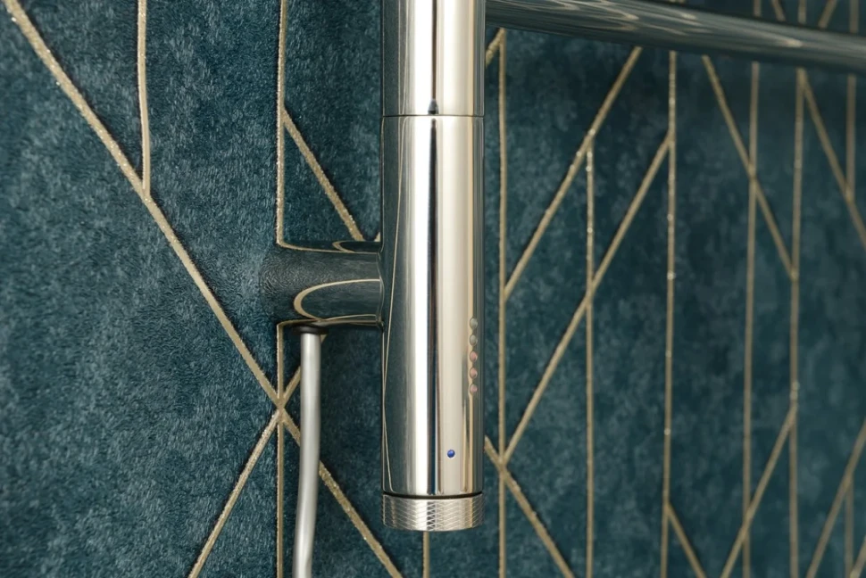 Полотенцесушитель электрический Сунержа Богема 3.1 00-6004-1050 110x55 см, подключение слева, без покрытия, лесенка