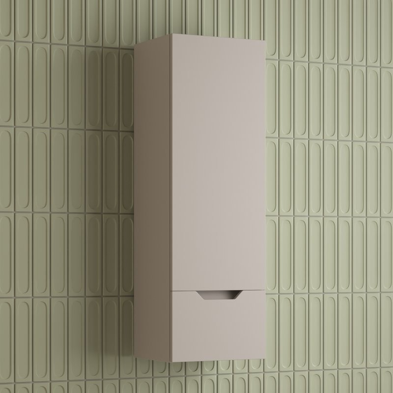 Шкаф-пенал для ванной Style Line Остин 36 подвесной, крем эмаль plus