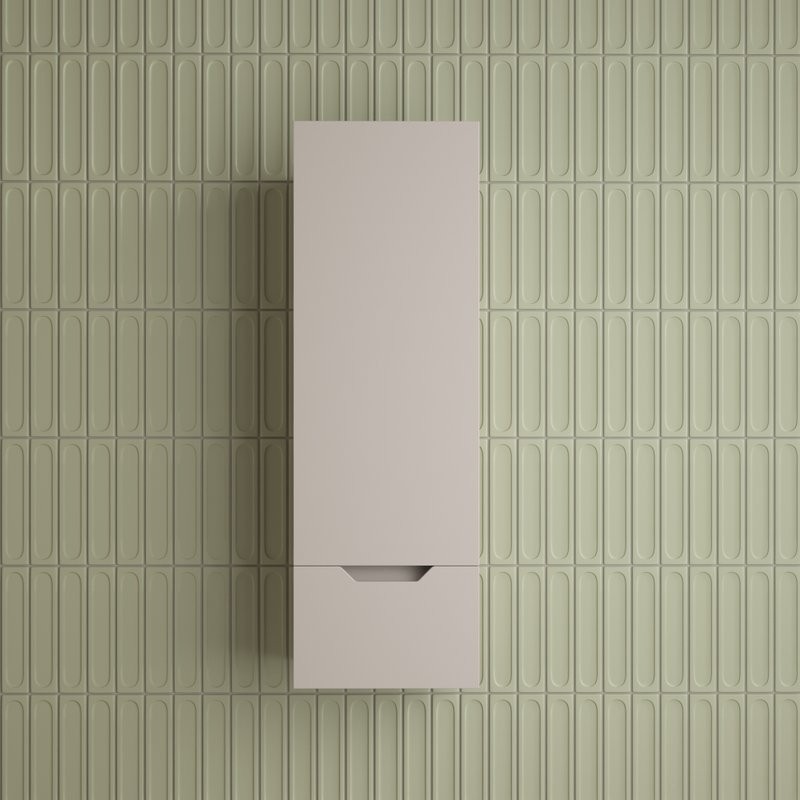 Шкаф-пенал для ванной Style Line Остин 36 подвесной, крем эмаль plus