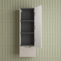 Шкаф-пенал для ванной Style Line Остин 36 подвесной, крем эмаль plus