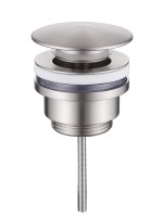 Донный клапан для раковины Abber AF0012SP без перелива, сатин