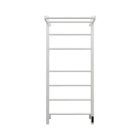 Полотенцесушитель электрический Grota Alto 530х1200 RAL9016 EL 120x55 см, подключение справа, слева, скрытое подключение справа, матовый белый, лесенка, из стали, с полкой