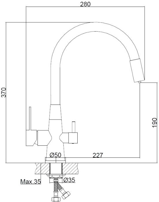 Комплект Мойка кухонная Omoikiri Kitagawa 83-2-U-WH белая + Смеситель Haiba HB858-8 белый