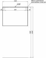 Мебель для ванной комнаты Allen Brau Reality 100 подвесная, белый матовый, раковина Fantasy Flat 102x47, без перелива, белая