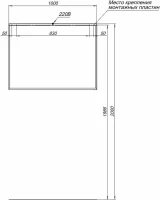 Мебель для ванной комнаты Allen Brau Reality 100 подвесная, белый матовый, раковина Fantasy Flat 102x47, без перелива, белая